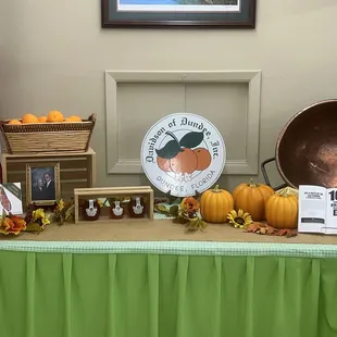 a table with a variety of items