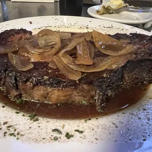 King cut prime rib.