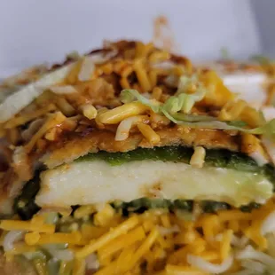 a close up of a sandwich