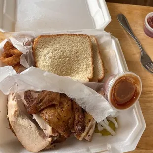 Mesquite Smoked BBQ Plate - 1 Meat