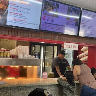 customers ordering food
