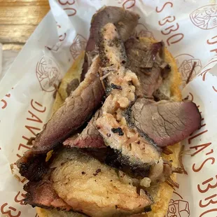 Brisket Big Boy on Bun