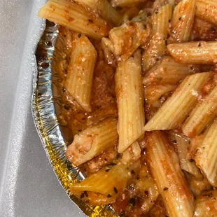 Greasy pasta