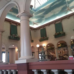 The sky is blue in here,  whatever happens outside.