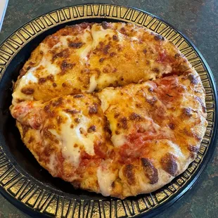 Mini 4 cheese pizza.
