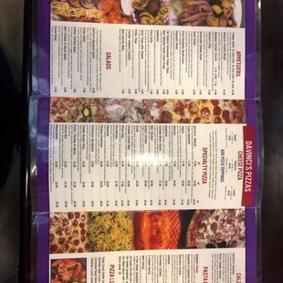 Inside menu