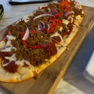 Spicy Lamb Flatbread