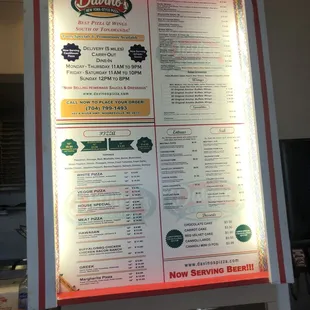 Menu.