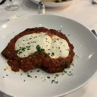 Horrible eggplant dish- chewy, tough, and cheese tasted moldy