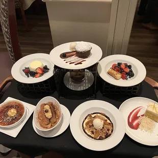 Dessert cart