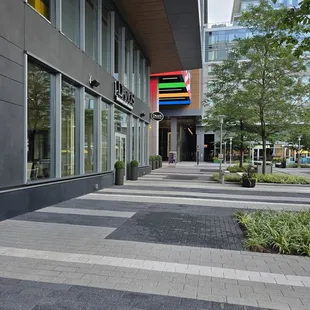 outside