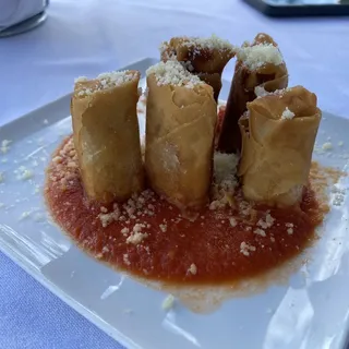 Chicken Parm Spring Roll