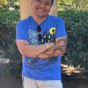 October 16,2021
 Hien P., One of our AWESOME Volunteers &amp; BBQ Galore King of the BBQ w/Peachy :)