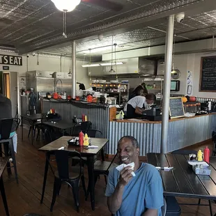 Restaurant inside.