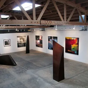 A view of the main gallery from above.