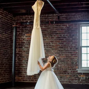 Flower girl wedding Kansas City Missouri Davis Event Space historic Harrisonville Square