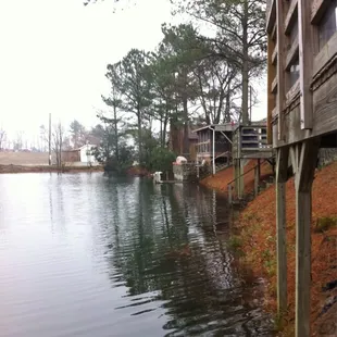 Side view of the outdoor rooms