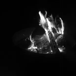 Camp fire at night!
