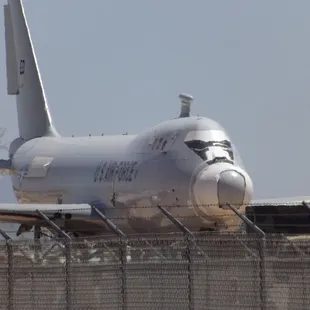 This 747 sometimes is pulled back into service. So its not there all the time.