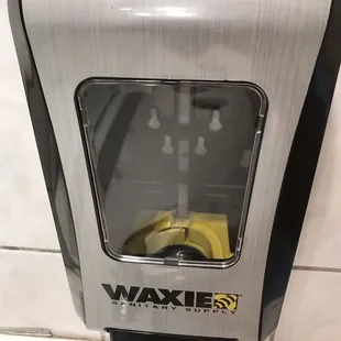 1 of 2, soap dispenser was empty.