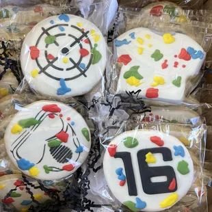 Paintball Birthday Cookies!!
