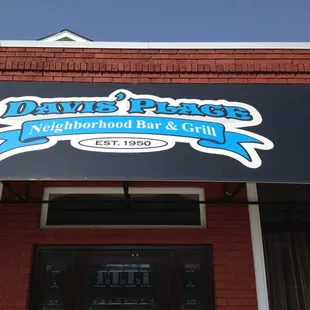 he front of the restaurant