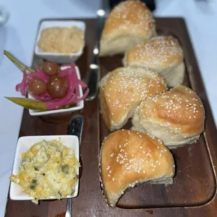 Benne Seed Parker House Rolls