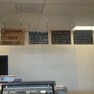 Menu board