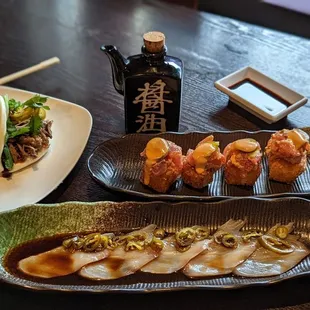 a variety of dishes