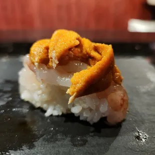 Bit and shrimp and uni