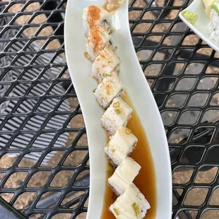 The "Kiss My Bass" roll--definitely recommend