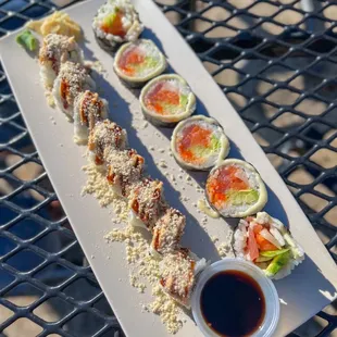 Crunch Roll (left) and Sakura Roll (right) - both were good!
