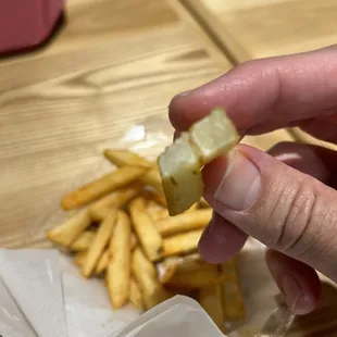Uncooked fries