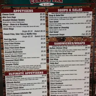 Full Menu