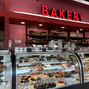 The main pastry case