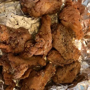 Breaded honey garlic pepper wings