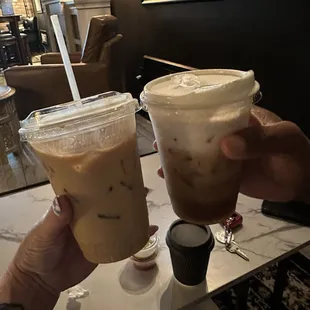 Cold brew &amp; lavender latte