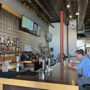 The bar inside