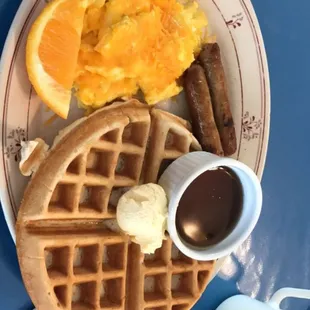 Waffle breakfast