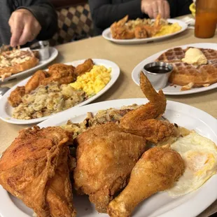 1/2 Bird Combo Breakfast