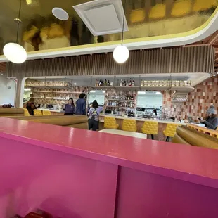 Interior of Daymaker! Great colors and fun atmosphere.