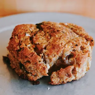 FETA LEEK WALNUT SCONE