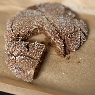 Ginger molasses cookie