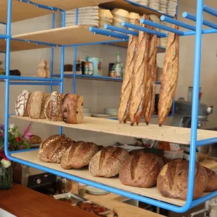 Bread selection on opening day