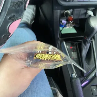 Inside of Dubai Chocolate