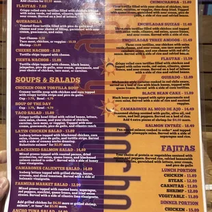 Menu Side 2 of 2