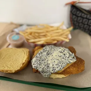 Caviar fish fillet burger not that good