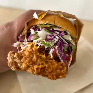 Fried chicken sandwich