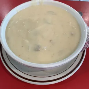 Loaded potatoes soup