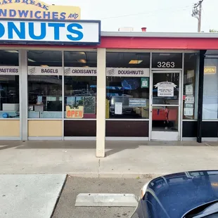 the front of the store